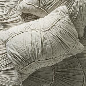 Anthropologie Ruched Wave Pillow Sham - New